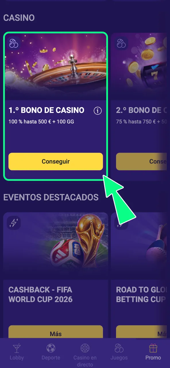 Consulta condiciones y activa el bono de bienvenida en IgoBet.