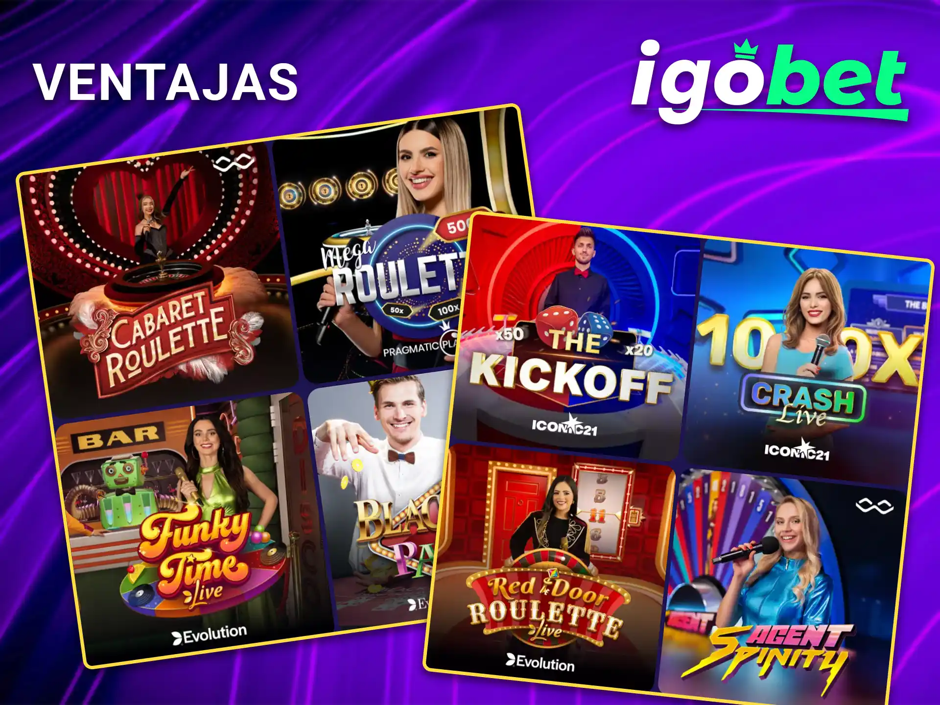 Conozca las funciones exclusivas y las ventajas del casino en vivo de IgoBet.