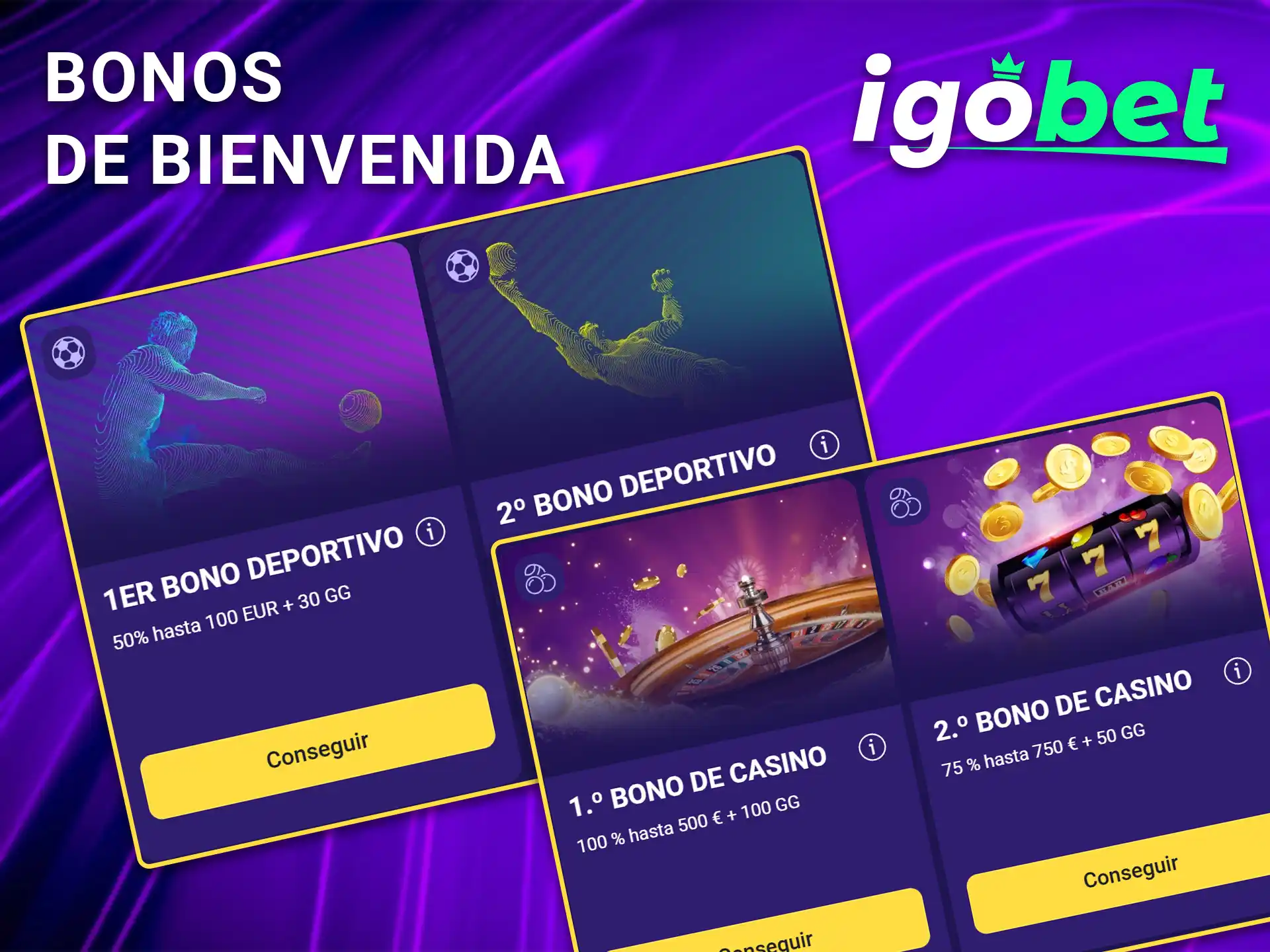 Realiza un depósito y consigue el bono de bienvenida en IgoBet.
