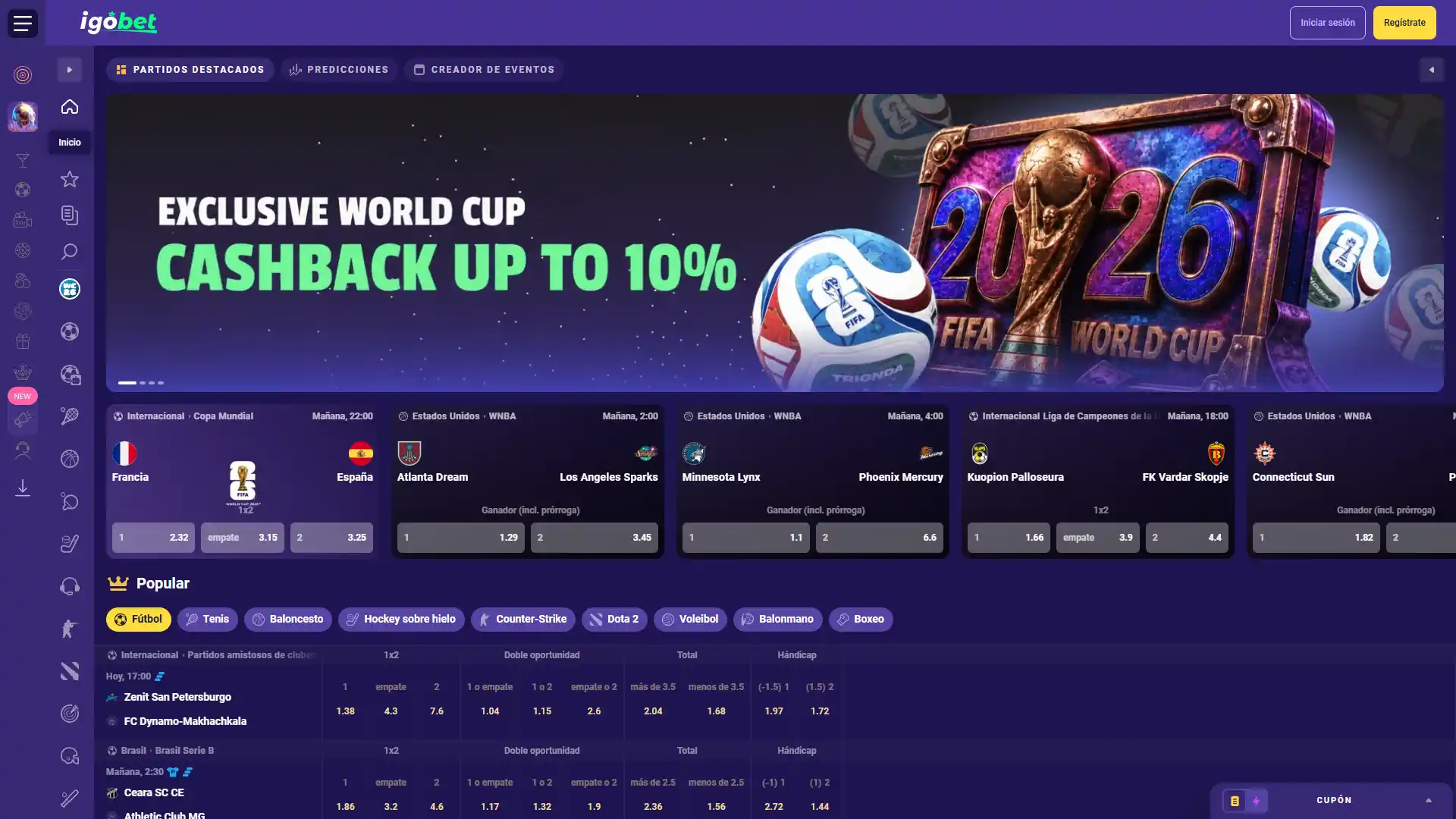 En IgoBet encontrarás las cuotas más ventajosas para las apuestas deportivas.