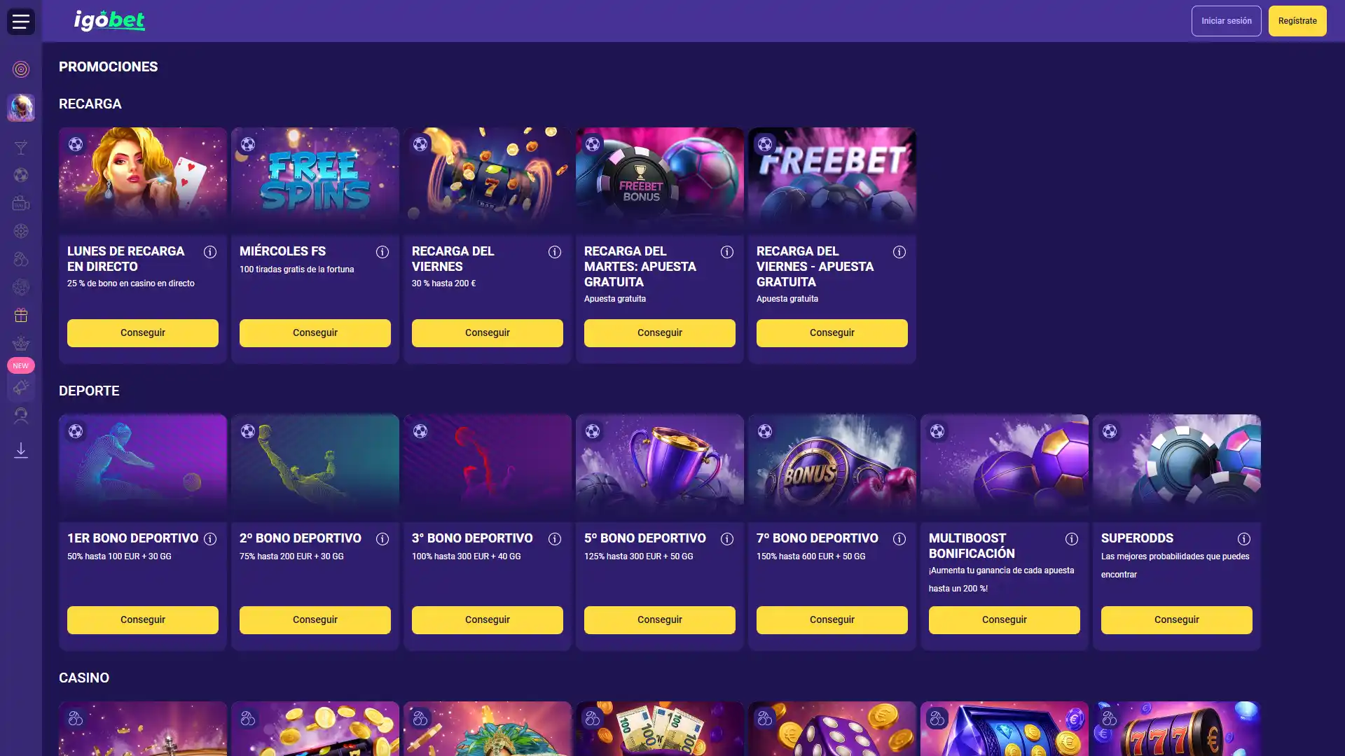 Descubre las bonificaciones disponibles en IgoBet.