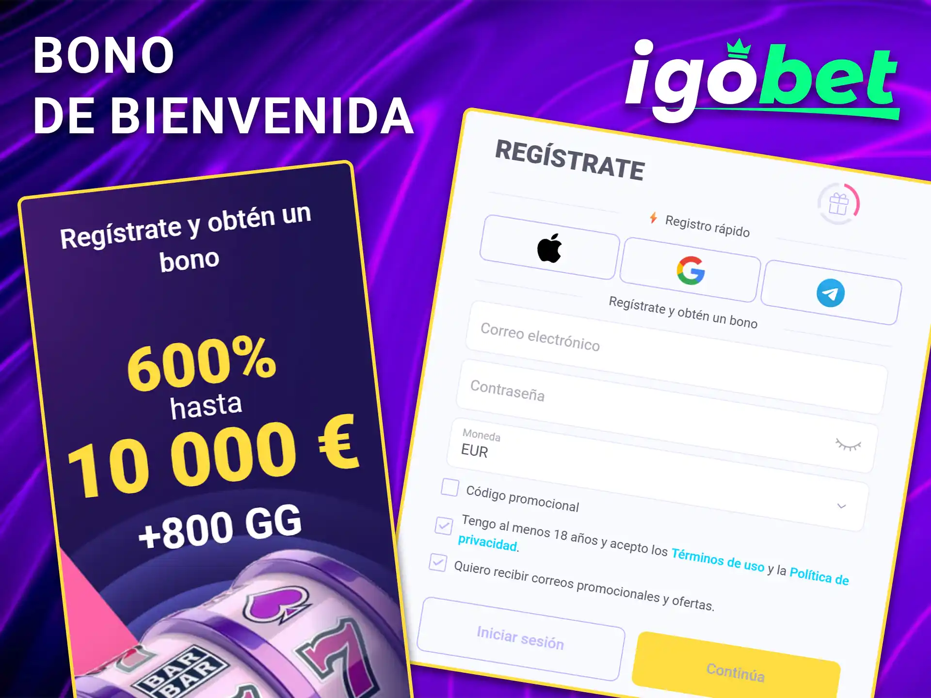 Descubre cómo conseguir el bono de bienvenida en IgoBet.