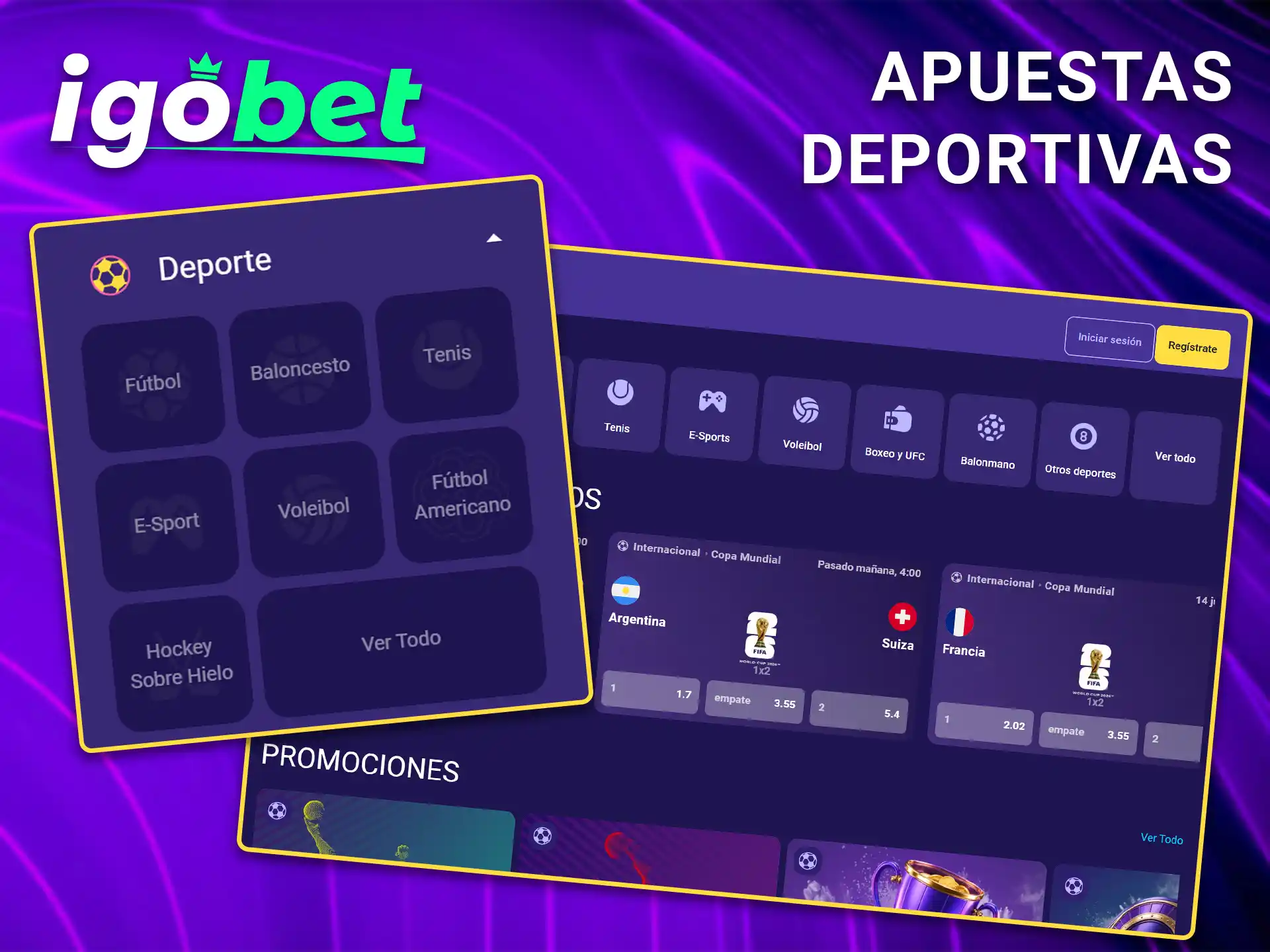 Encuentre las mejores cuotas para sus eventos en las apuestas deportivas en IgoBet.