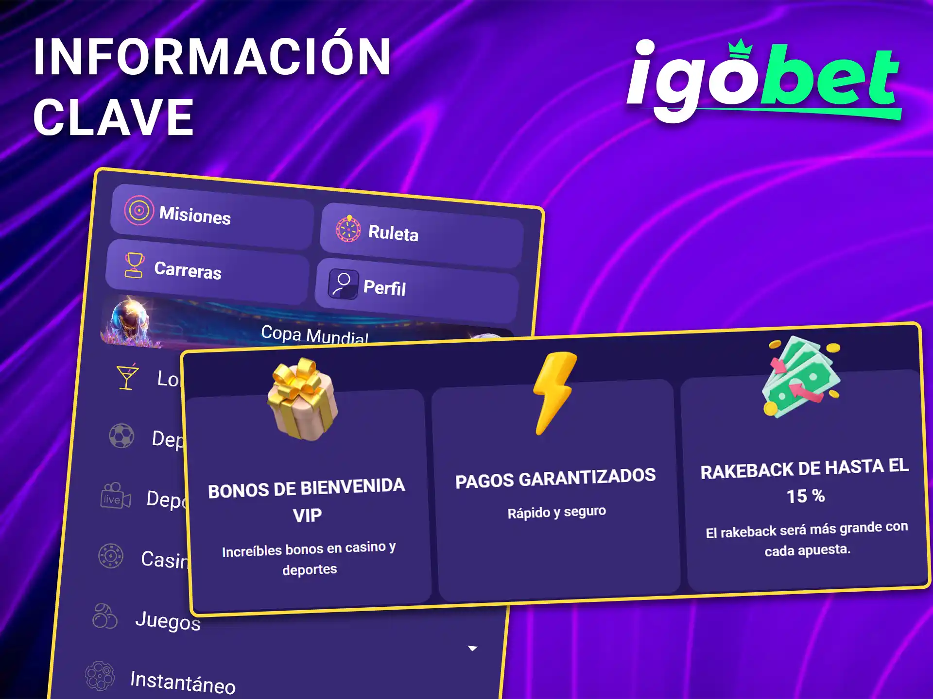 Descubre las principales características de IgoBet.